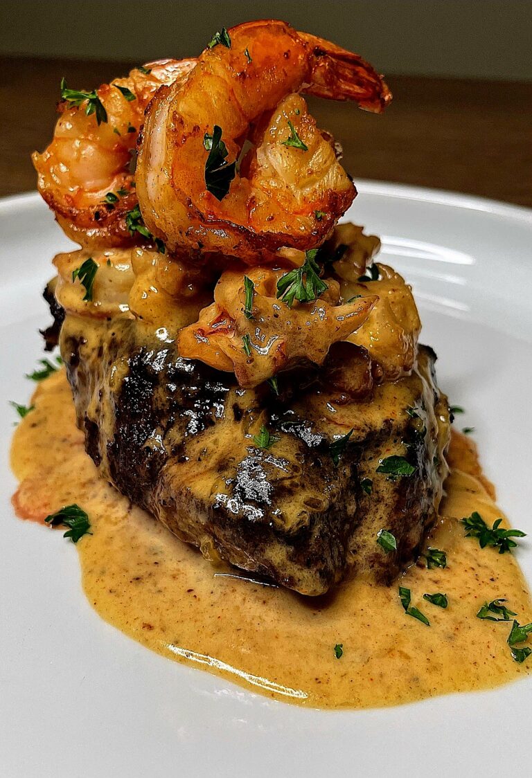 Steak w/Shrimp & Lobster Sauce MorimaDz